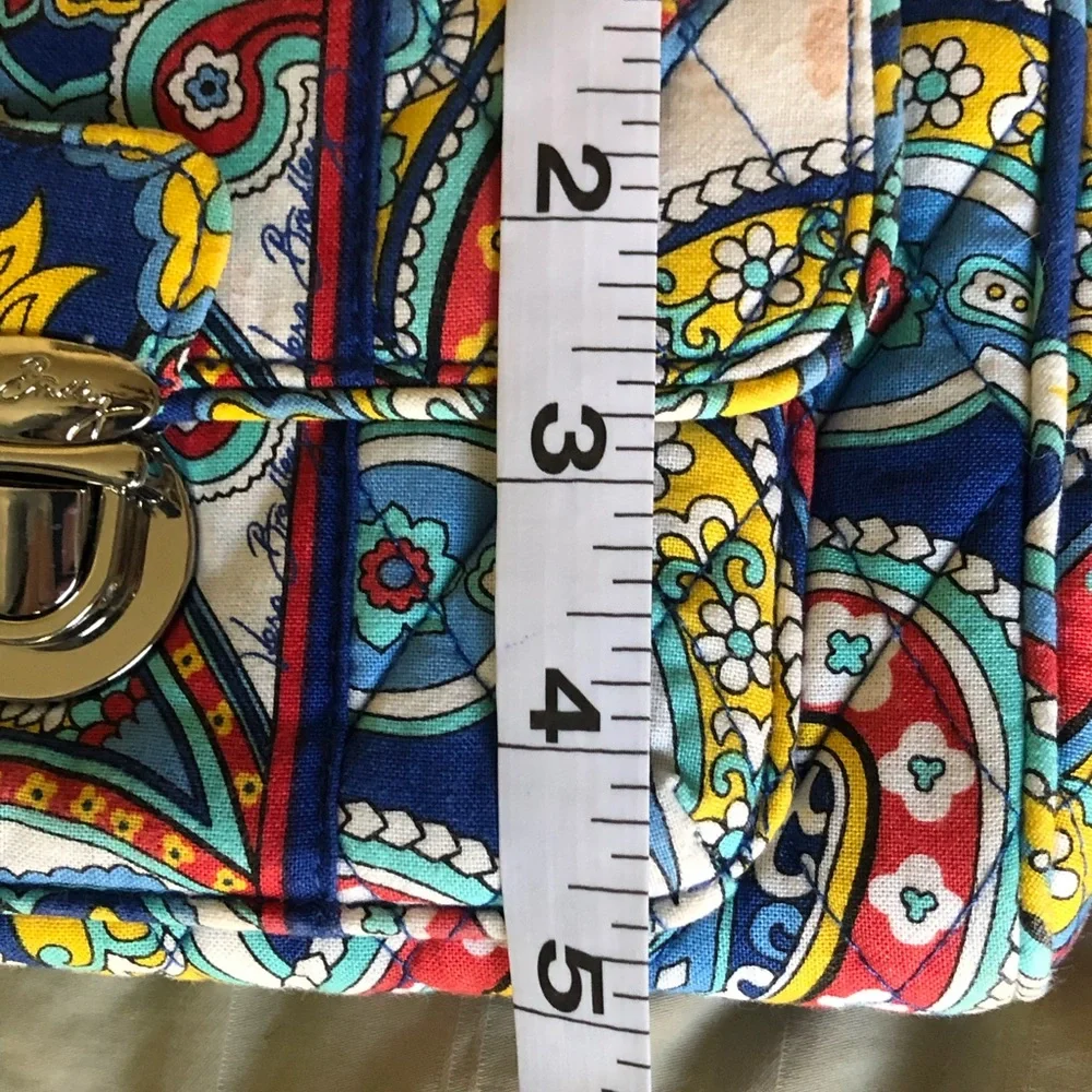 Vera Bradley Wristlet Blue Floral Small